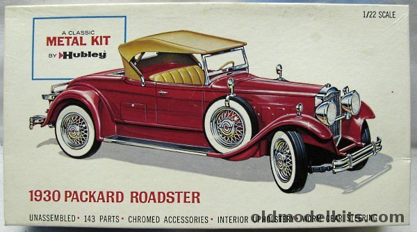 Hubley 1/22 1930 Packard Model 740 Custom Roadster, 860K-500 plastic model kit